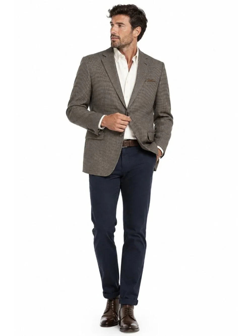 JOSEPH ABBOUD jacket blazer sport coat 44L silk wool business casual office
